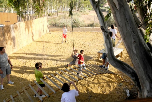  kids on the zip line 